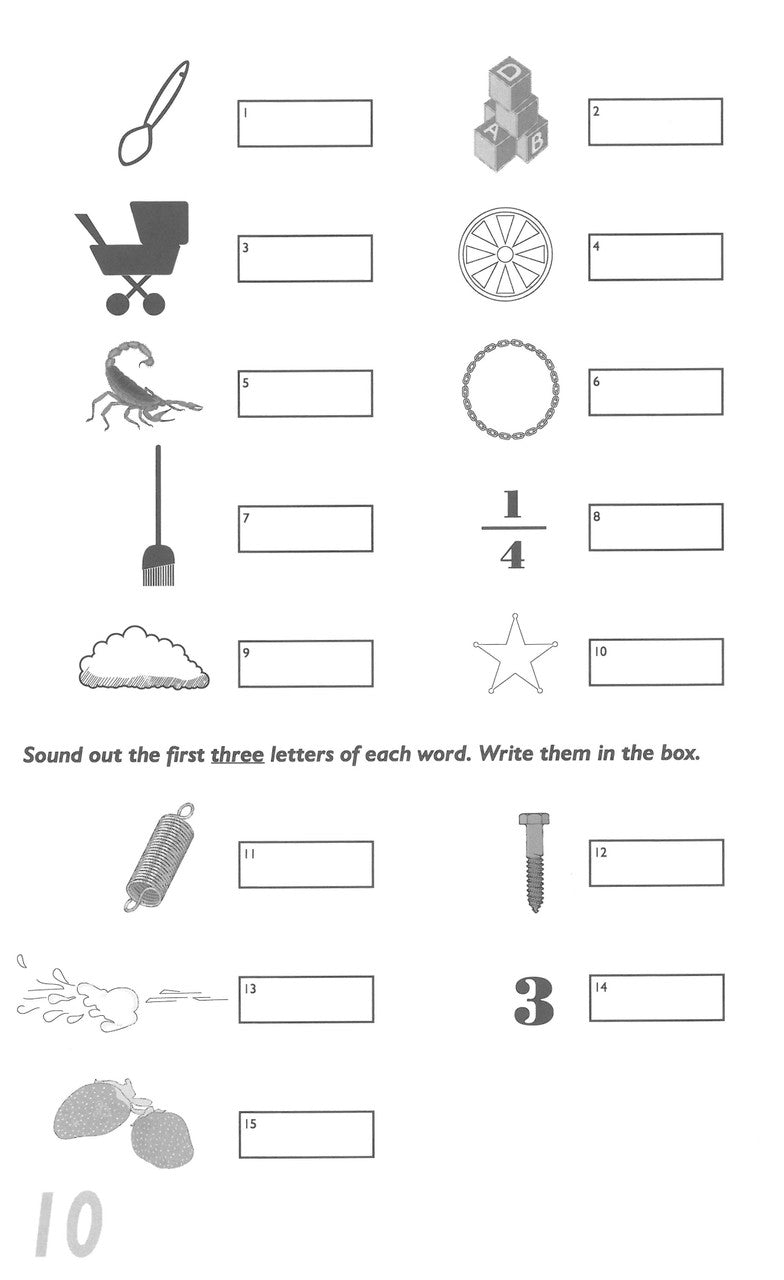 Sample inside page from Pascal's Basic Primary Spelling Years 1-4, taken from the publisher product gallery