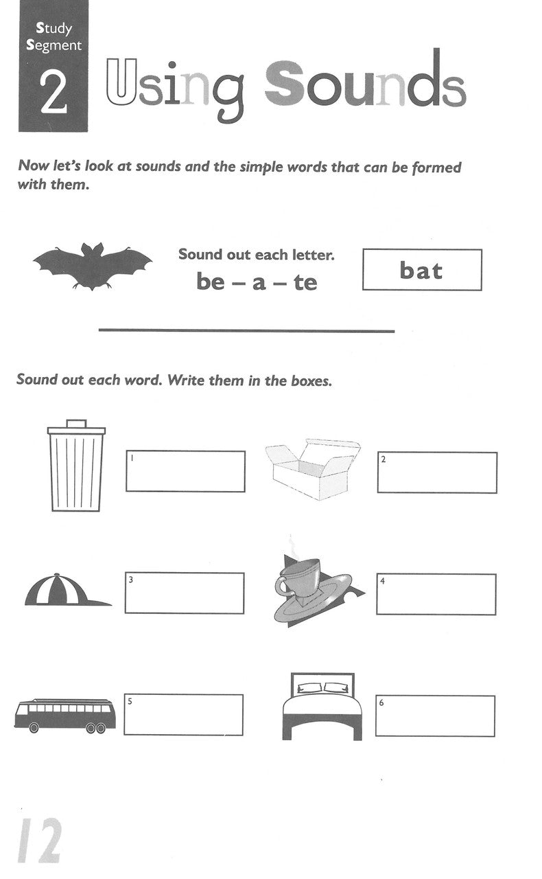 Sample inside page from Pascal's Basic Primary Spelling Years 1-4, taken from the publisher product gallery