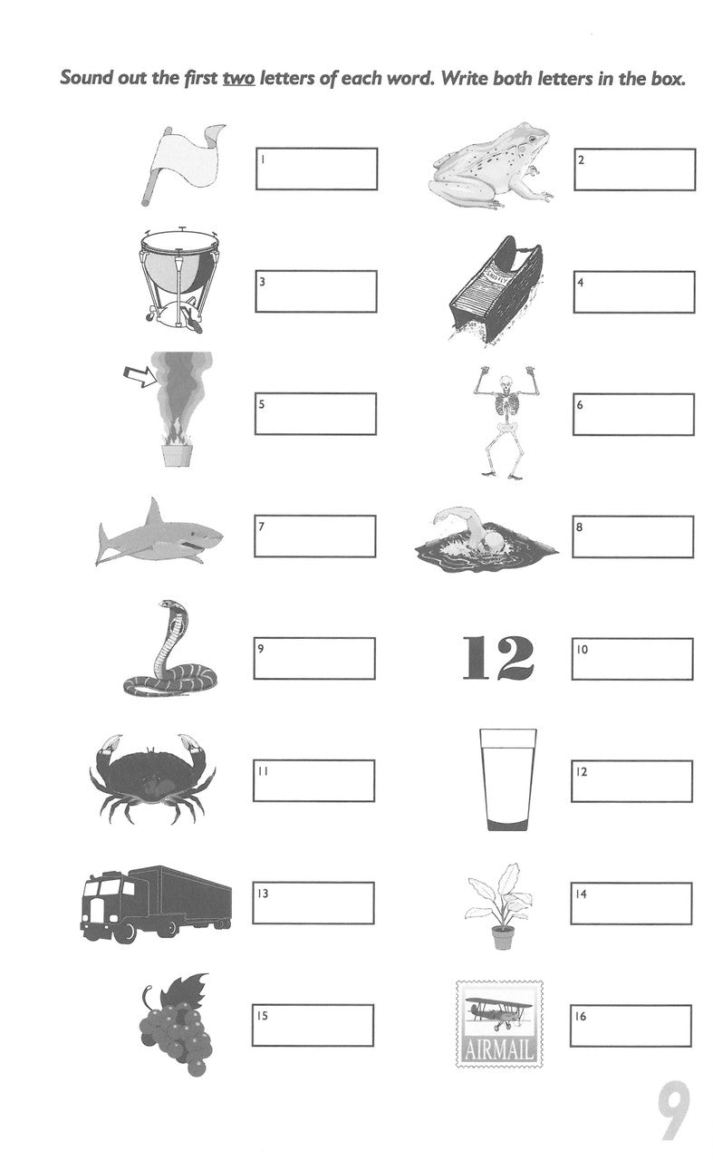 Sample inside page from Pascal's Basic Primary Spelling Years 1-4, taken from the publisher product gallery