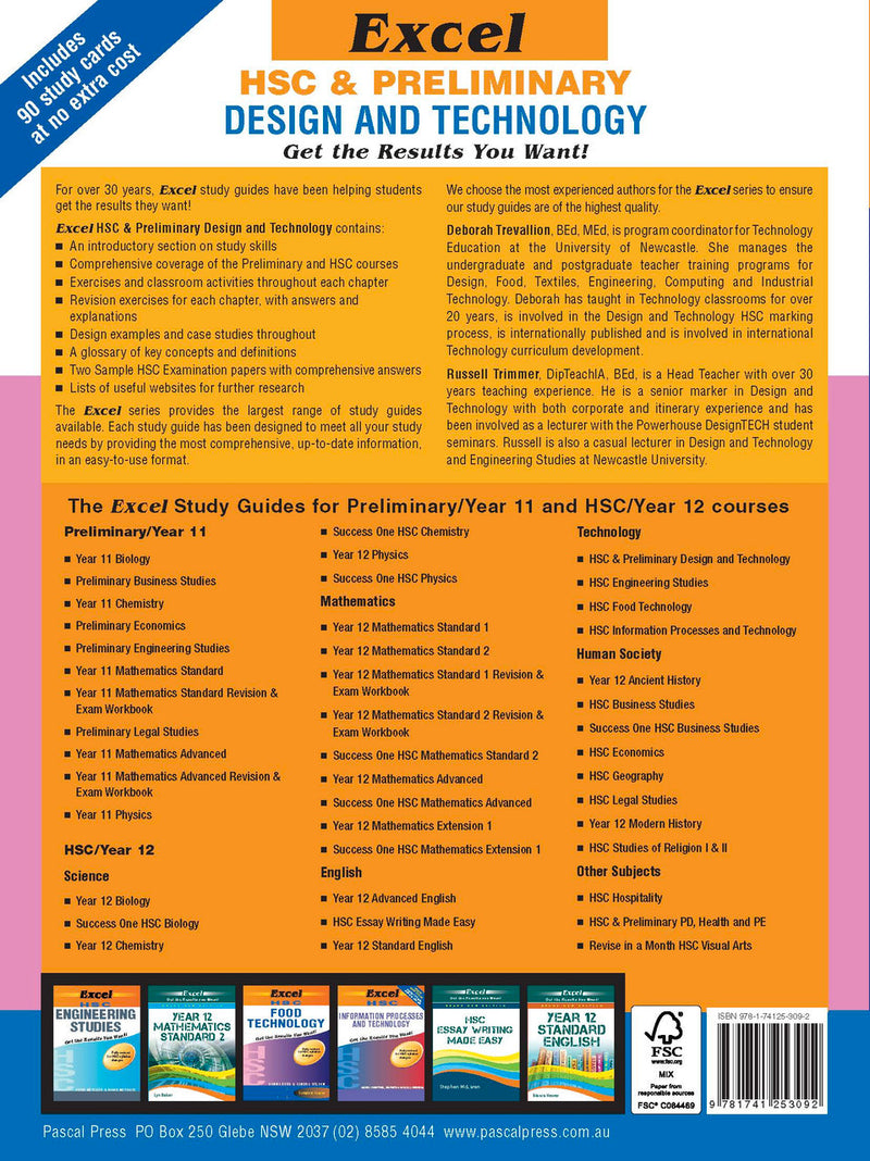 Inside page preview from the Excel HSC and Preliminary Design and Technology Study Guide, the sixteenth sample page in the publisher's gallery