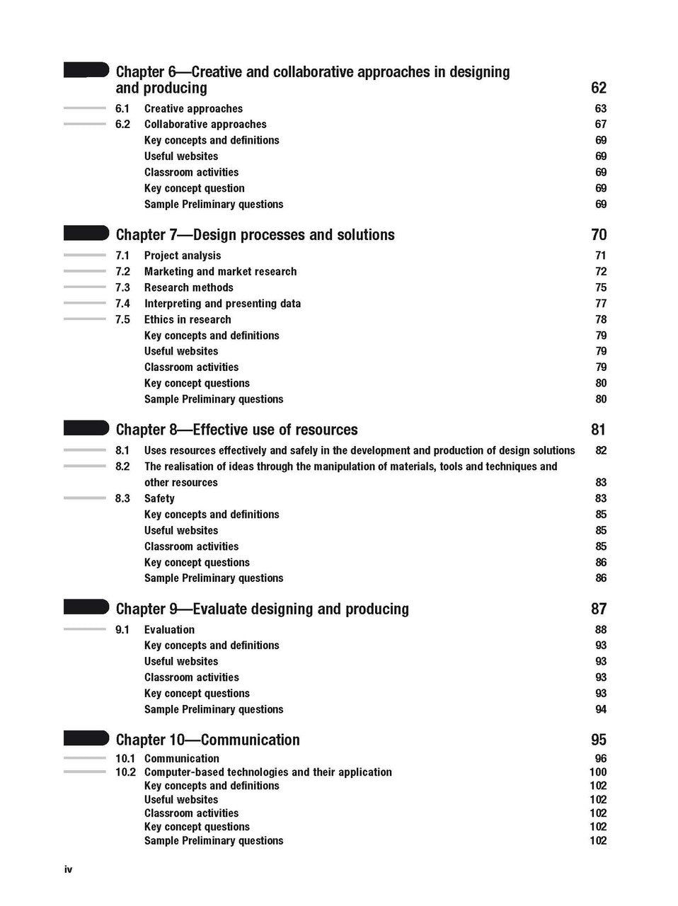 Inside page preview from the Excel HSC and Preliminary Design and Technology Study Guide, the second sample page in the publisher's gallery