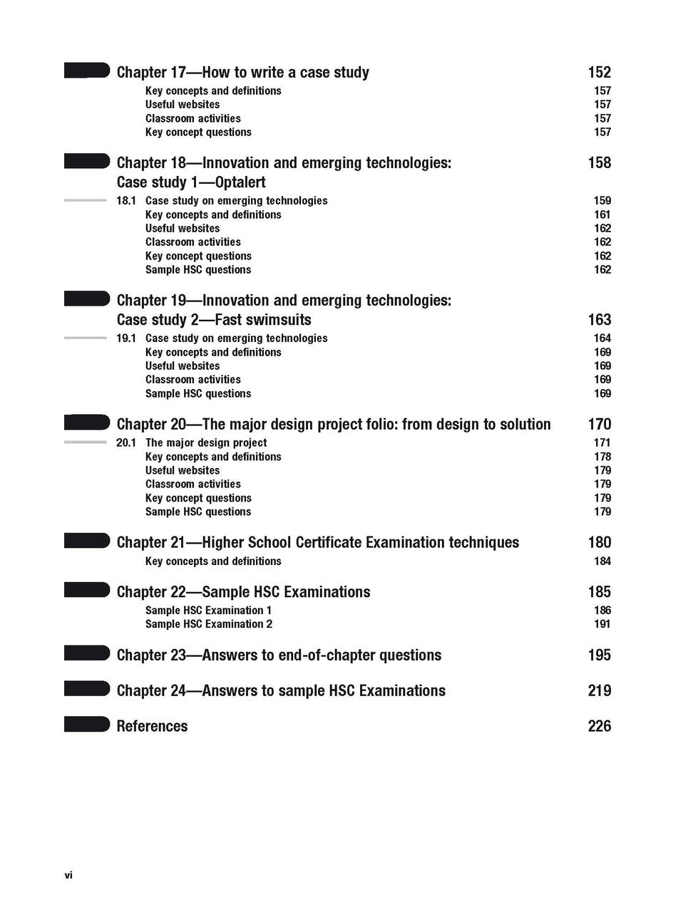 Inside page preview from the Excel HSC and Preliminary Design and Technology Study Guide, the fourth sample page in the publisher's gallery
