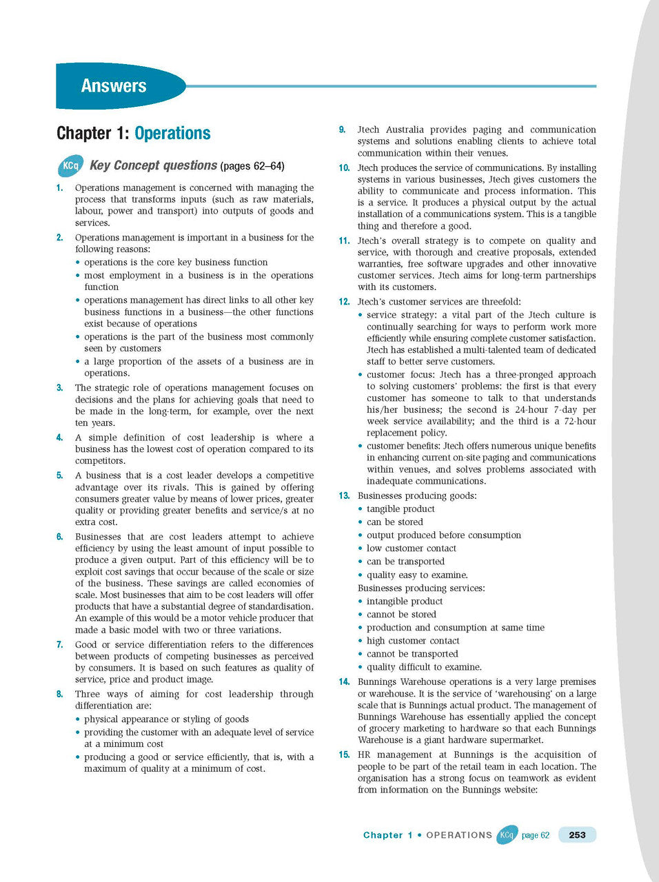 Inside page preview from the Excel HSC Business Studies Study Guide, the twelfth sample page in the publisher's gallery