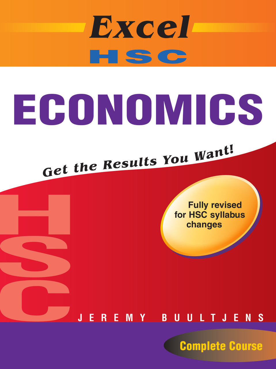 Front cover of the Excel HSC Economics Study Guide from Pascal Press, the main product image for this senior study guide