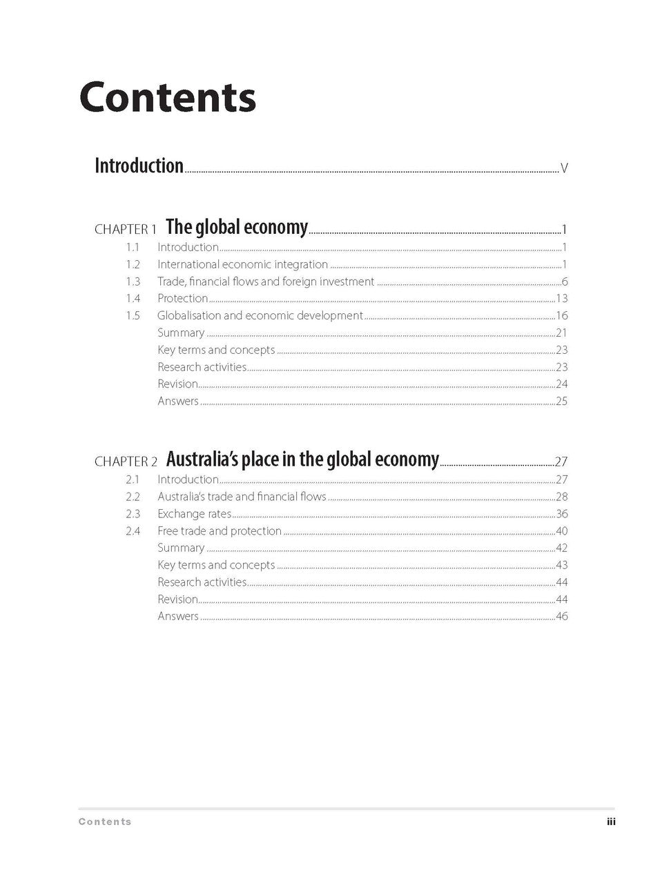 Inside page preview from the Excel HSC Economics Study Guide, the first sample page in the publisher's gallery