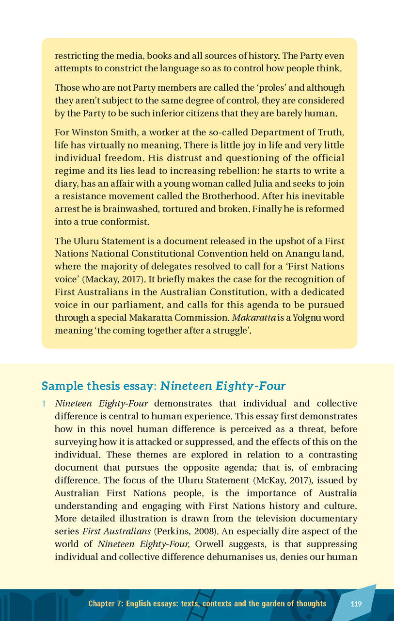 Sample interior page from Excel HSC Essay Writing Made Easy as shown in the Pascal Press product gallery