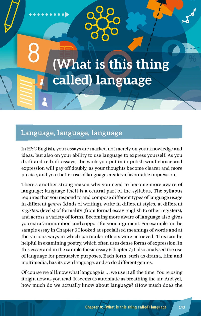 Sample interior page from Excel HSC Essay Writing Made Easy as shown in the Pascal Press product gallery