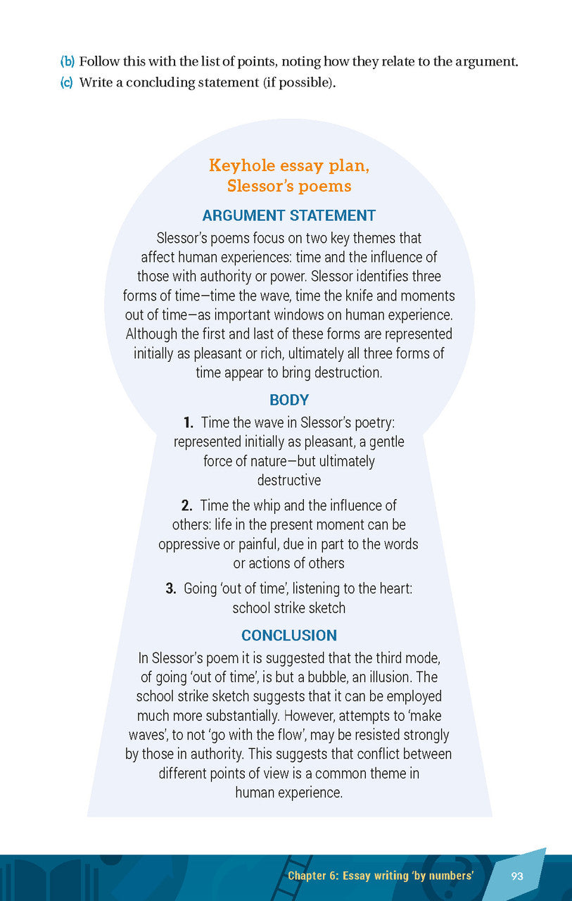 Sample interior page from Excel HSC Essay Writing Made Easy as shown in the Pascal Press product gallery