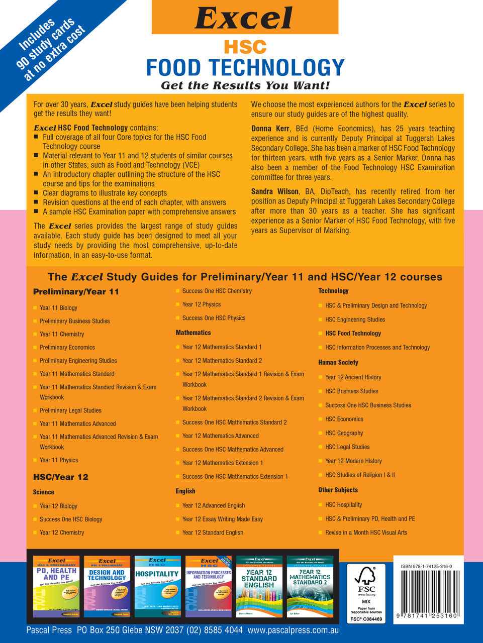 Additional preview image from the Excel HSC Food Technology Study Guide, supplied by the publisher with the inside page samples
