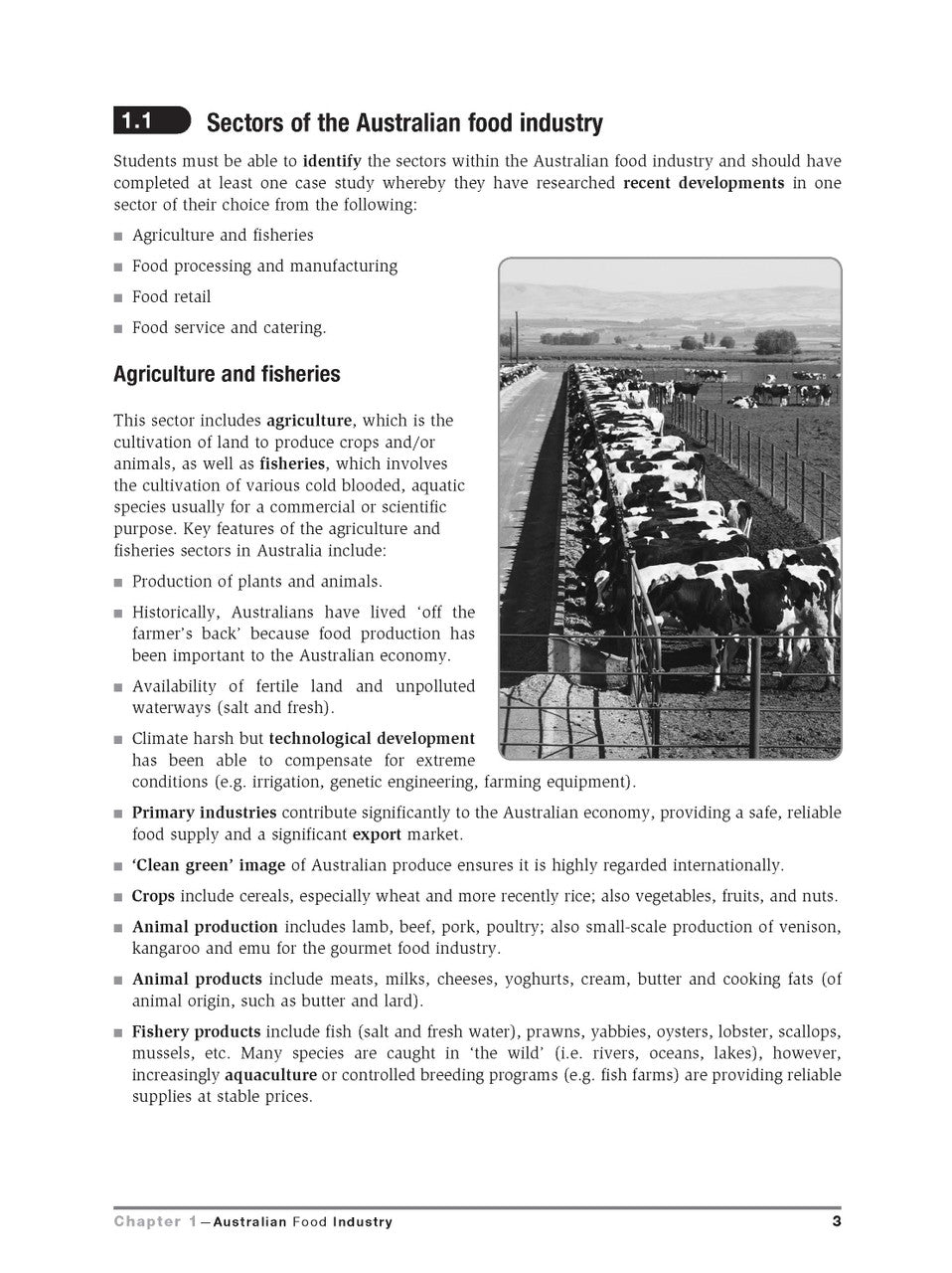 Inside page preview from the Excel HSC Food Technology Study Guide, the fourth sample page in the publisher's gallery
