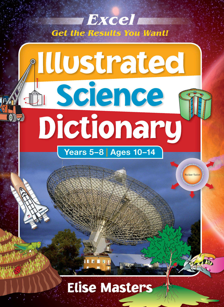 Front cover of the Excel Illustrated Science Dictionary Years 5-8, the main product image from the publisher gallery