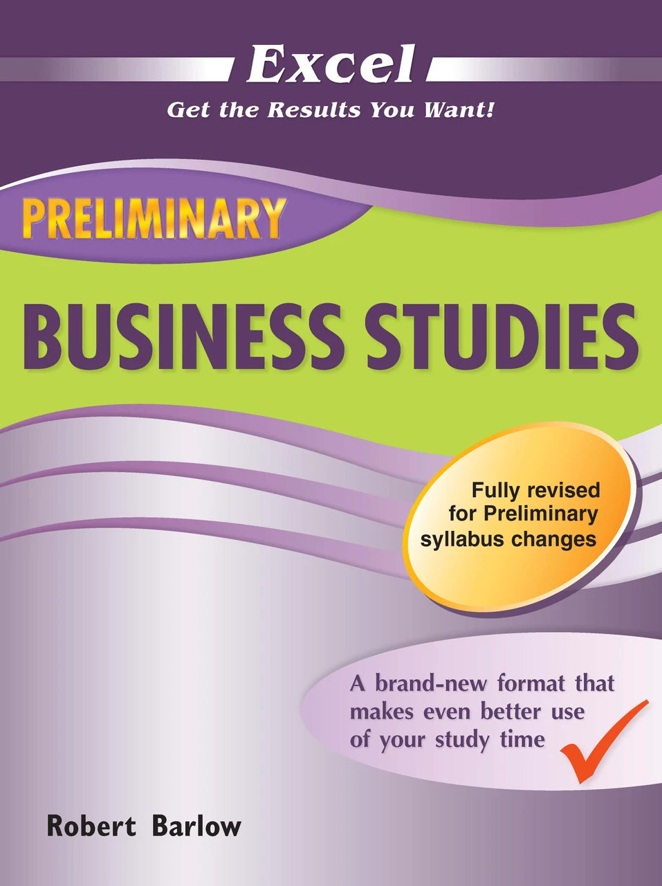Front cover of Excel Preliminary Business Studies Study Guide Year 11, a Pascal Press paperback for senior secondary students