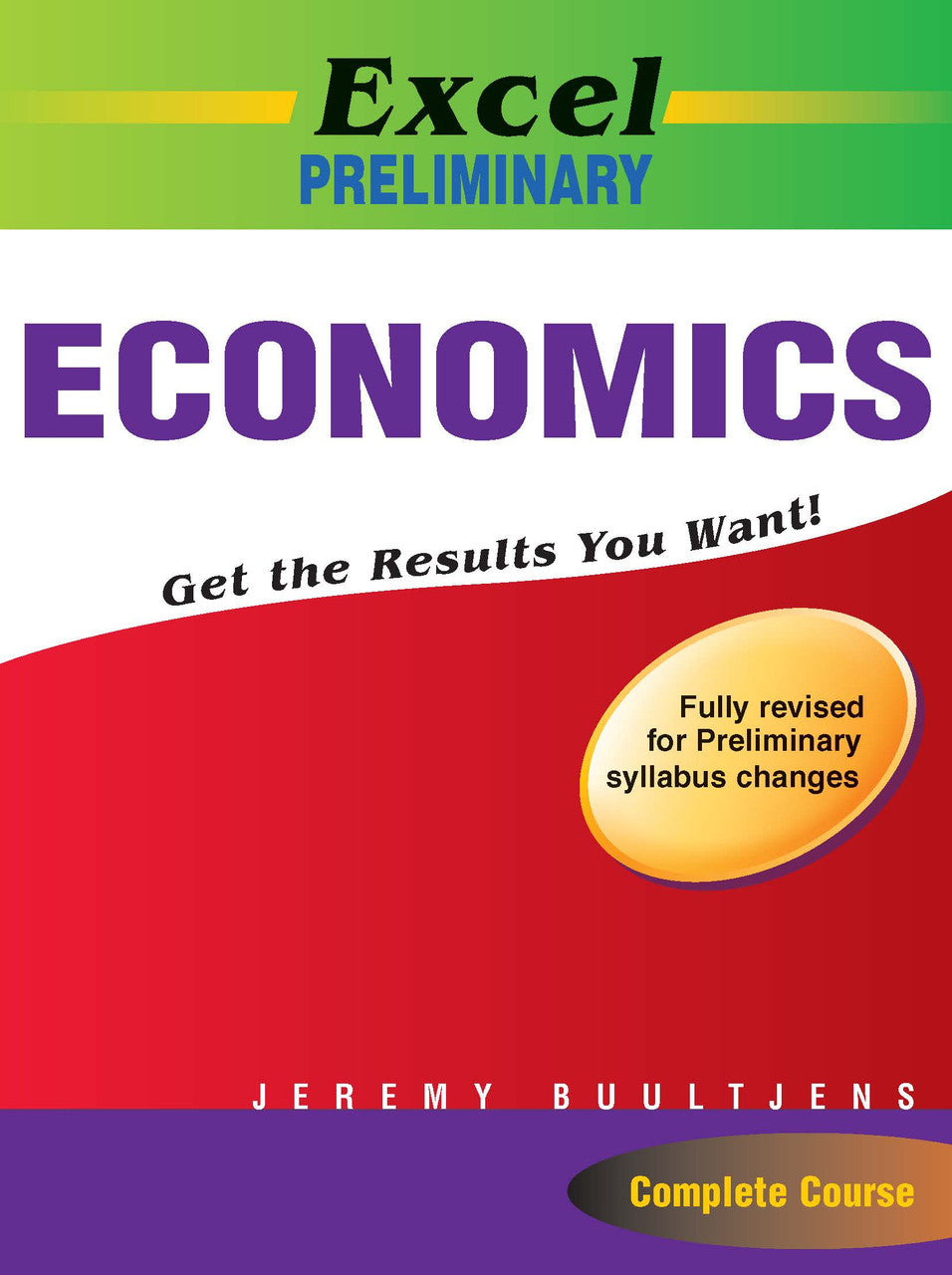 Front cover of Excel Preliminary Economics Study Guide Year 11, a Pascal Press paperback for senior secondary students