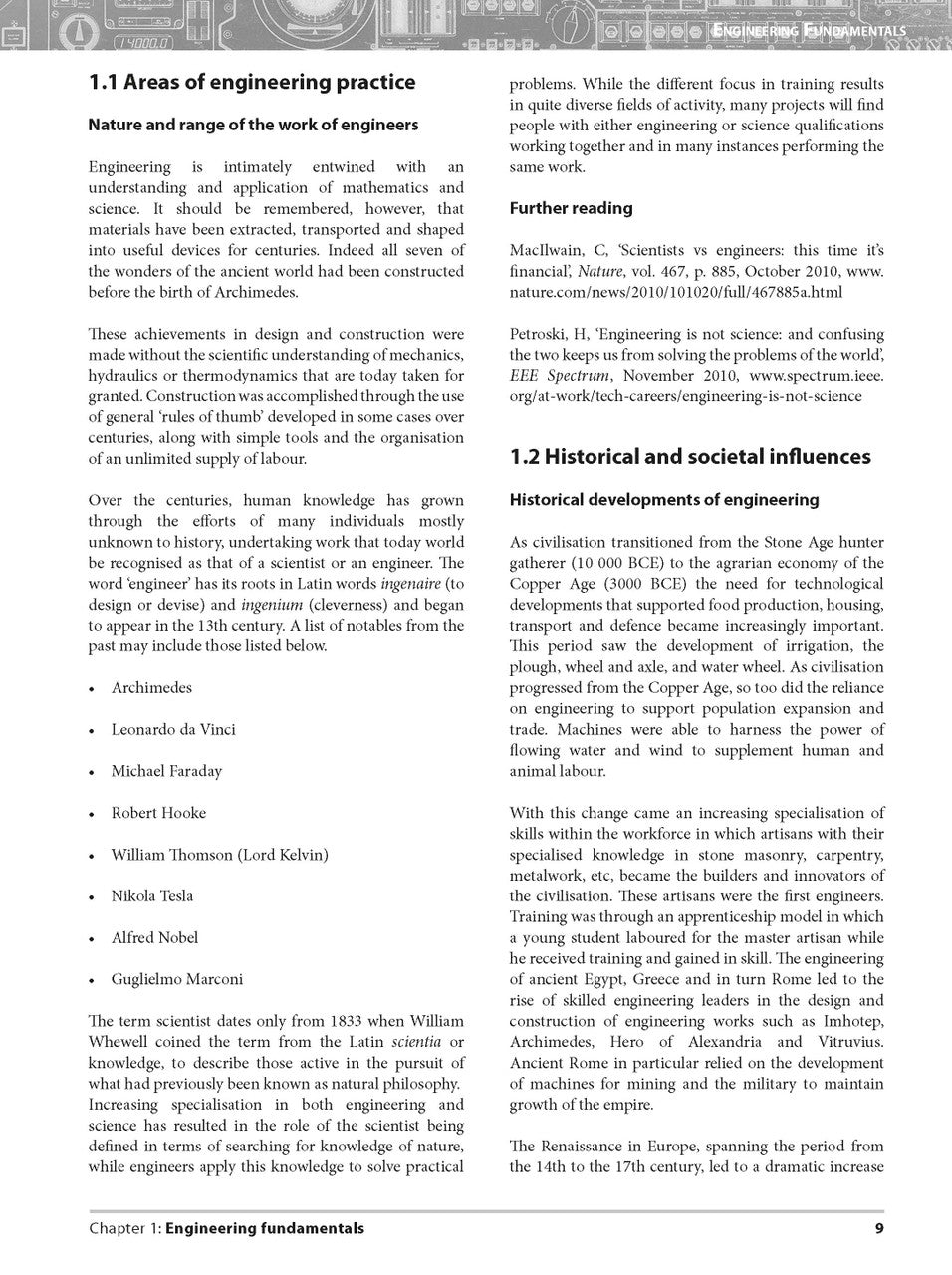 Sample interior page from Excel Preliminary Engineering Studies Year 11 as shown in the Pascal Press product gallery