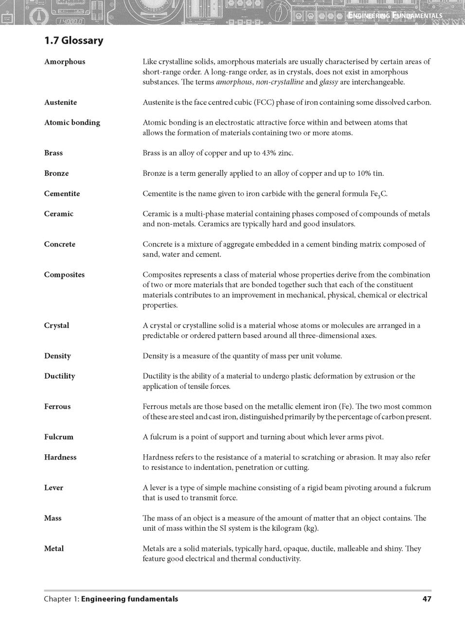 Sample interior page from Excel Preliminary Engineering Studies Year 11 as shown in the Pascal Press product gallery