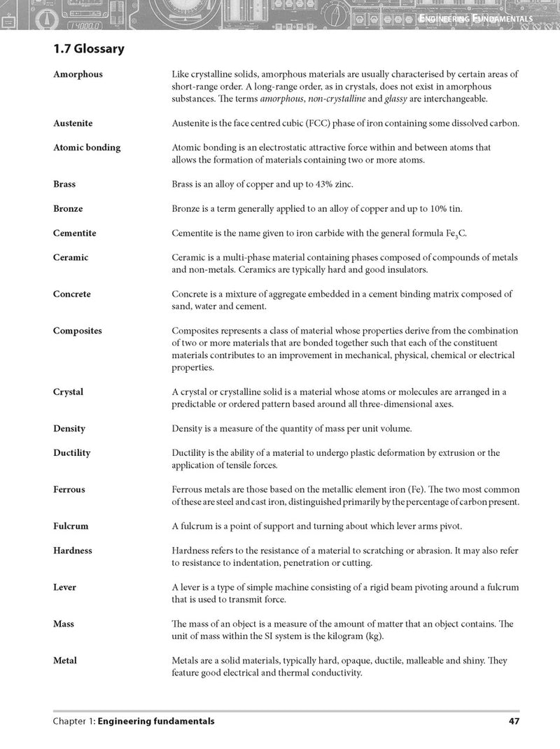 Sample interior page from Excel Preliminary Engineering Studies Year 11 as shown in the Pascal Press product gallery