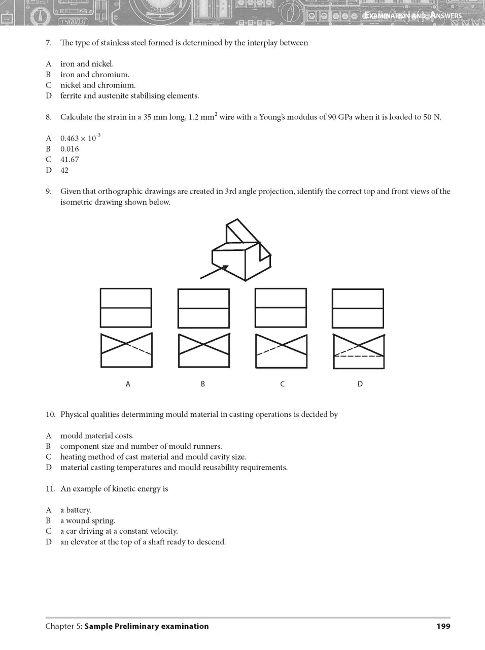 Sample interior page from Excel Preliminary Engineering Studies Year 11 as shown in the Pascal Press product gallery