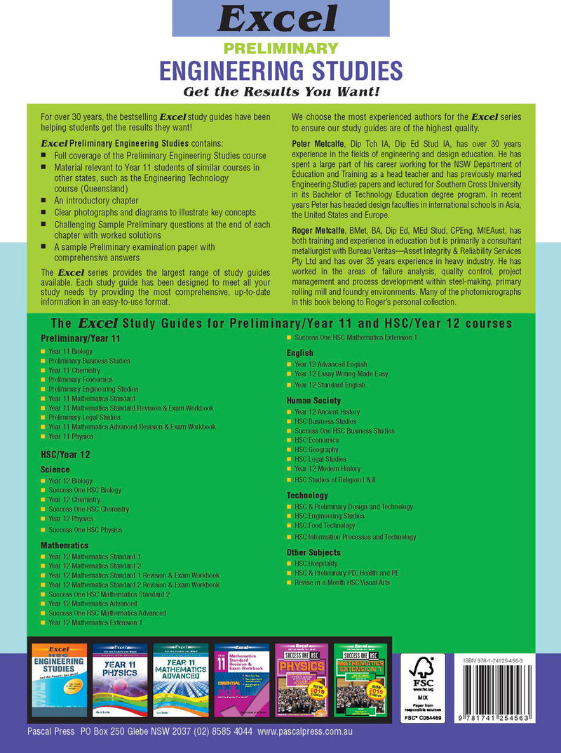 Sample interior page from Excel Preliminary Engineering Studies Year 11 as shown in the Pascal Press product gallery