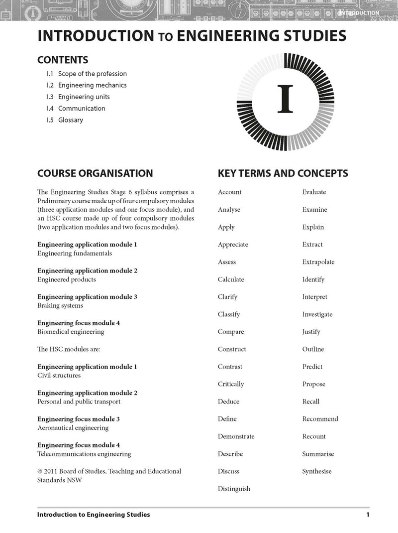 Sample interior page from Excel Preliminary Engineering Studies Year 11 as shown in the Pascal Press product gallery