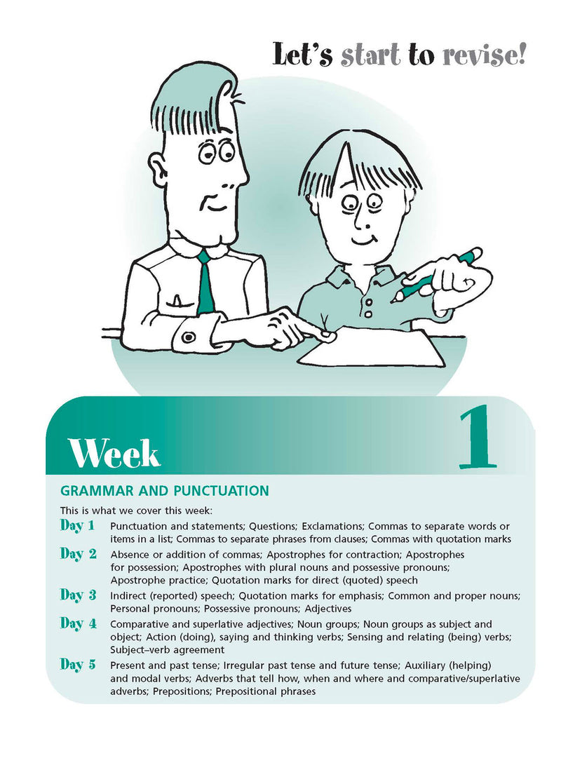 Sample inside page from the Excel Revise in a Month Year 3 NAPLAN-style Writing Tests book, taken from the publisher product gallery