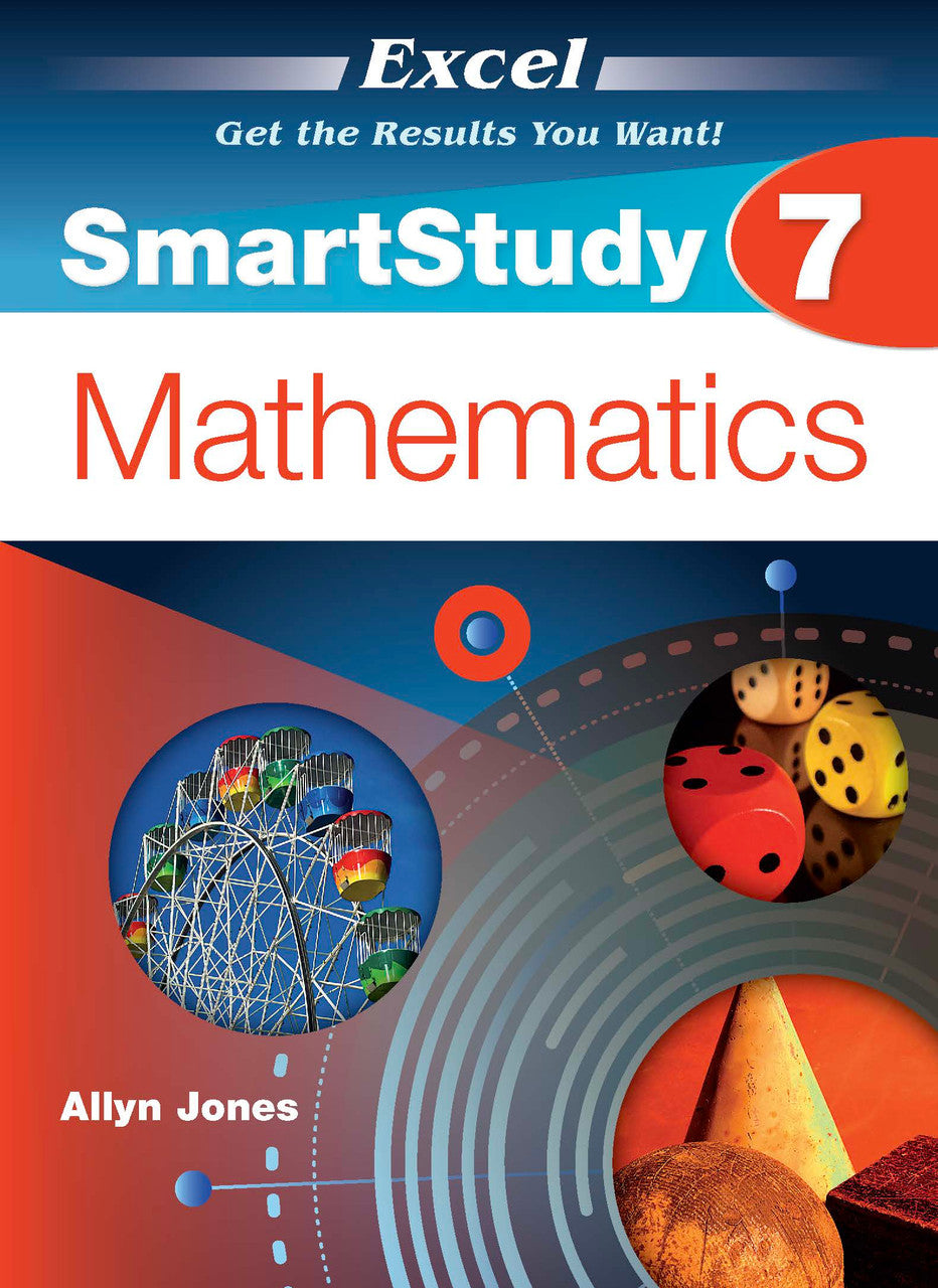 Front cover of the Excel SmartStudy Mathematics Year 7 workbook from Pascal Press, shown as the main product image