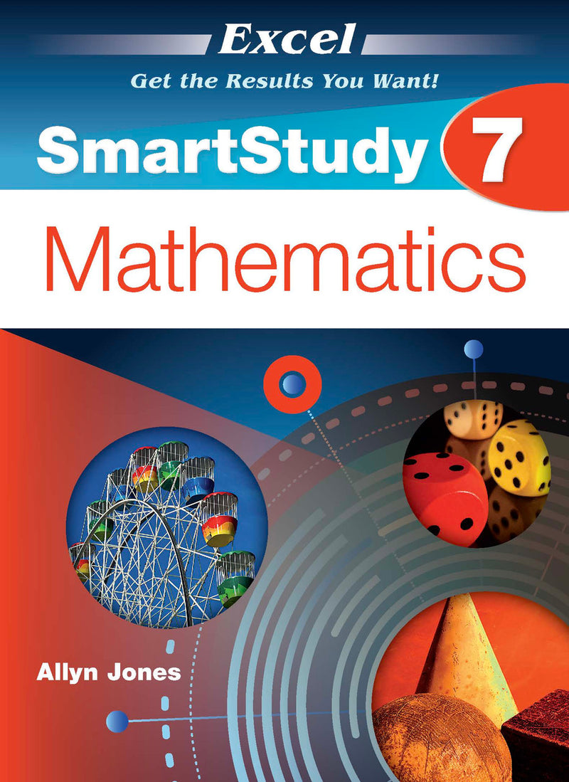 Front cover of the Excel SmartStudy Mathematics Year 7 workbook from Pascal Press, shown as the main product image