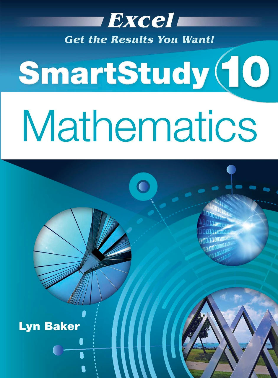 Front cover of the Excel SmartStudy Mathematics Year 10 book from Pascal Press, shown as the main product image