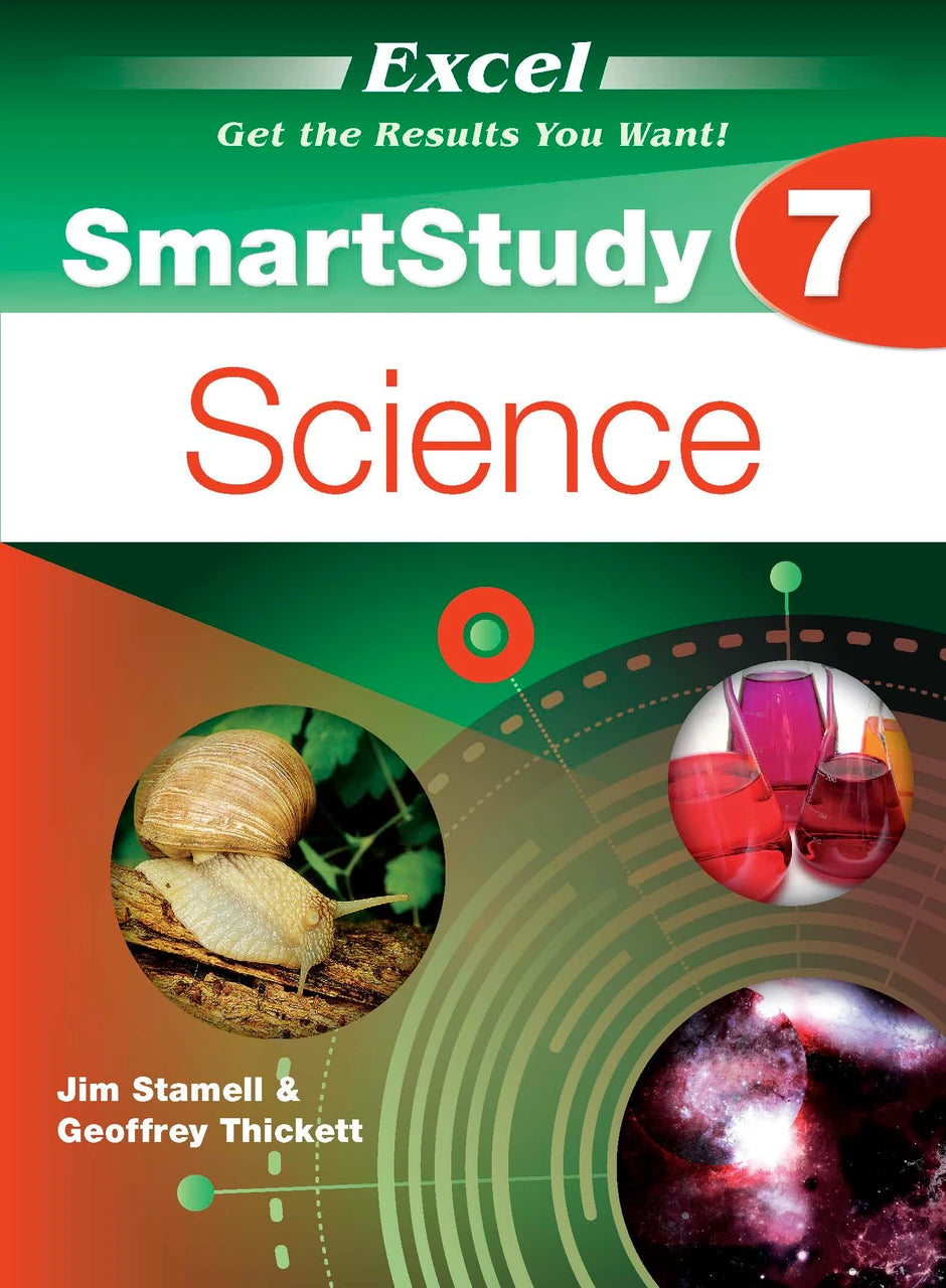 Front cover of the Excel SmartStudy Science Year 7 book from Pascal Press, shown as the main product image