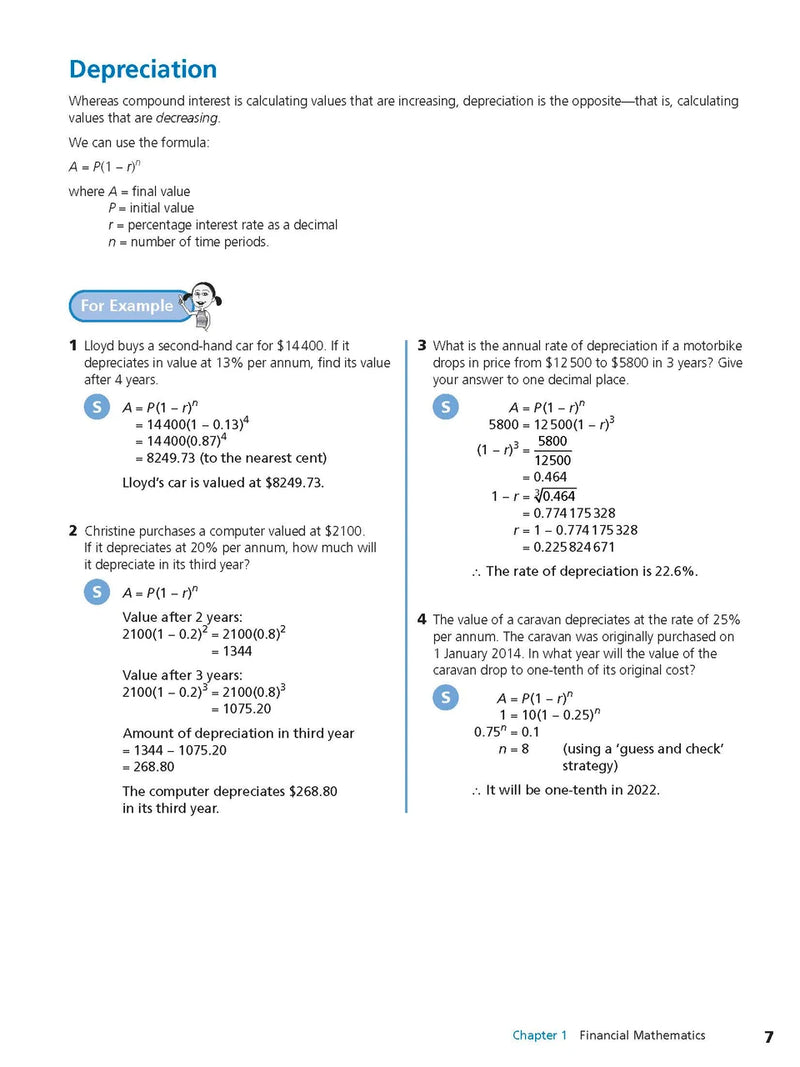 Sample interior page from Excel Study Guide Advanced Mathematics Years 9-10 as shown in the Pascal Press product gallery, giving a preview of the layout and content