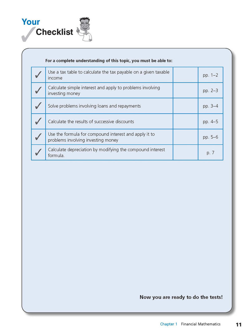 Sample interior page from Excel Study Guide Advanced Mathematics Years 9-10 as shown in the Pascal Press product gallery, giving a preview of the layout and content