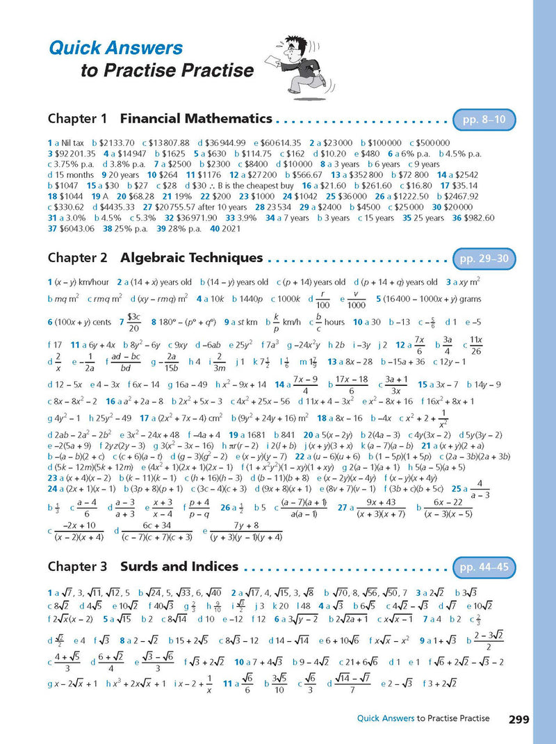 Sample interior page from Excel Study Guide Advanced Mathematics Years 9-10 as shown in the Pascal Press product gallery, giving a preview of the layout and content