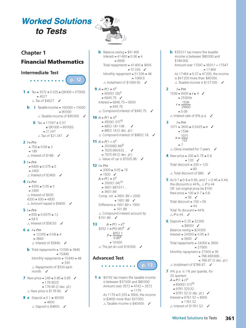 Sample interior page from Excel Study Guide Advanced Mathematics Years 9-10 as shown in the Pascal Press product gallery, giving a preview of the layout and content