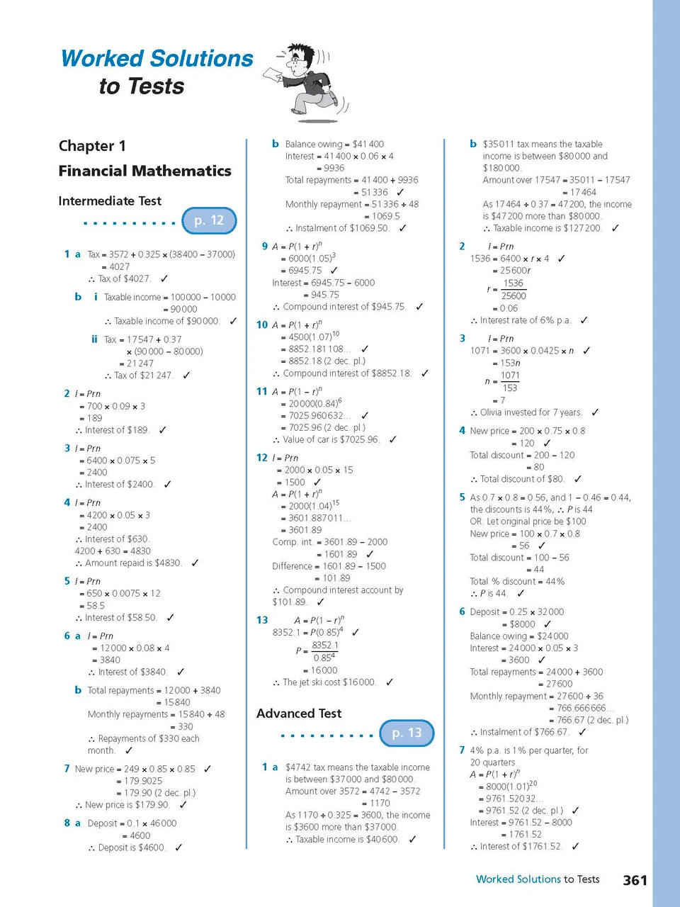 Sample interior page from Excel Study Guide Advanced Mathematics Years 9-10 as shown in the Pascal Press product gallery, giving a preview of the layout and content