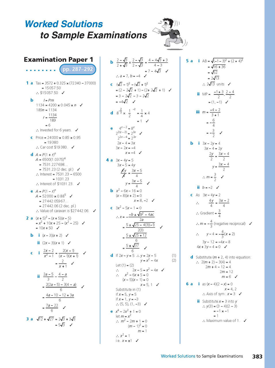Sample interior page from Excel Study Guide Advanced Mathematics Years 9-10 as shown in the Pascal Press product gallery, giving a preview of the layout and content