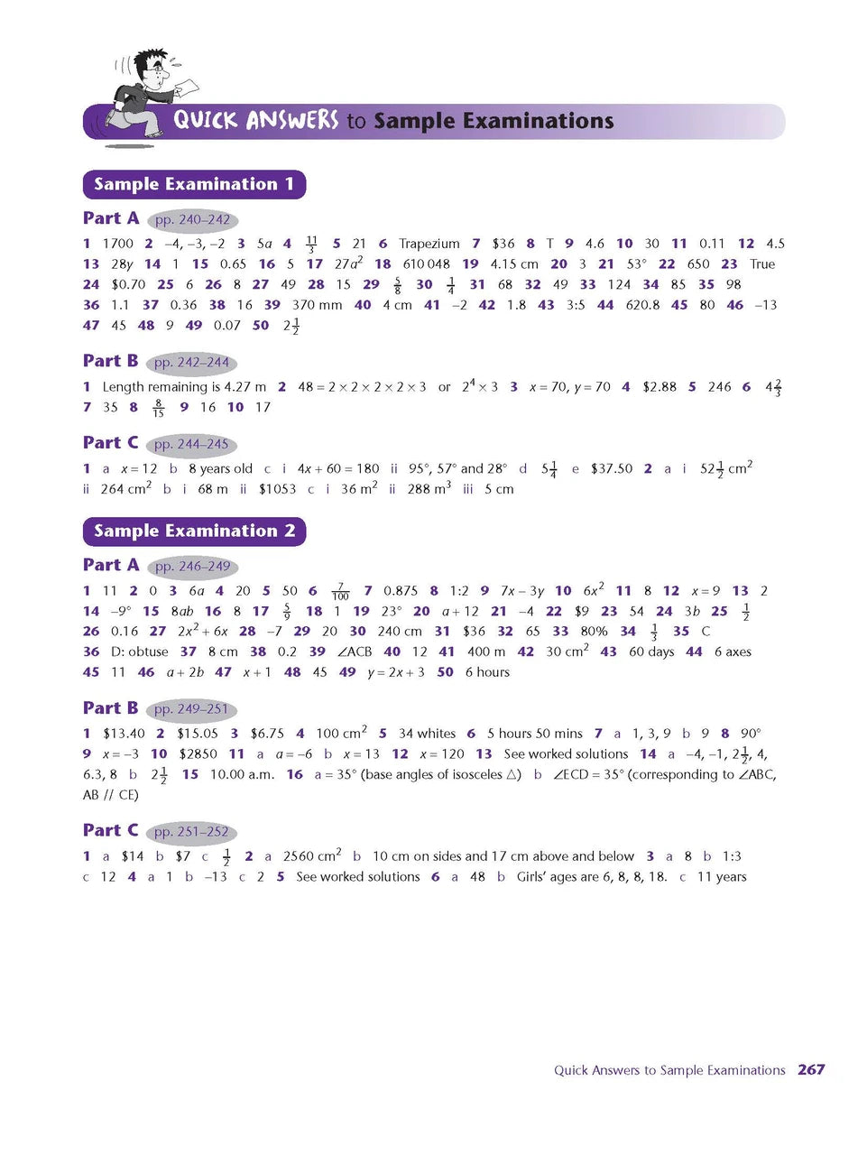 Sample interior page from Excel Study Guide Mathematics Year 7 as shown in the Pascal Press product gallery, giving a preview of the layout and content