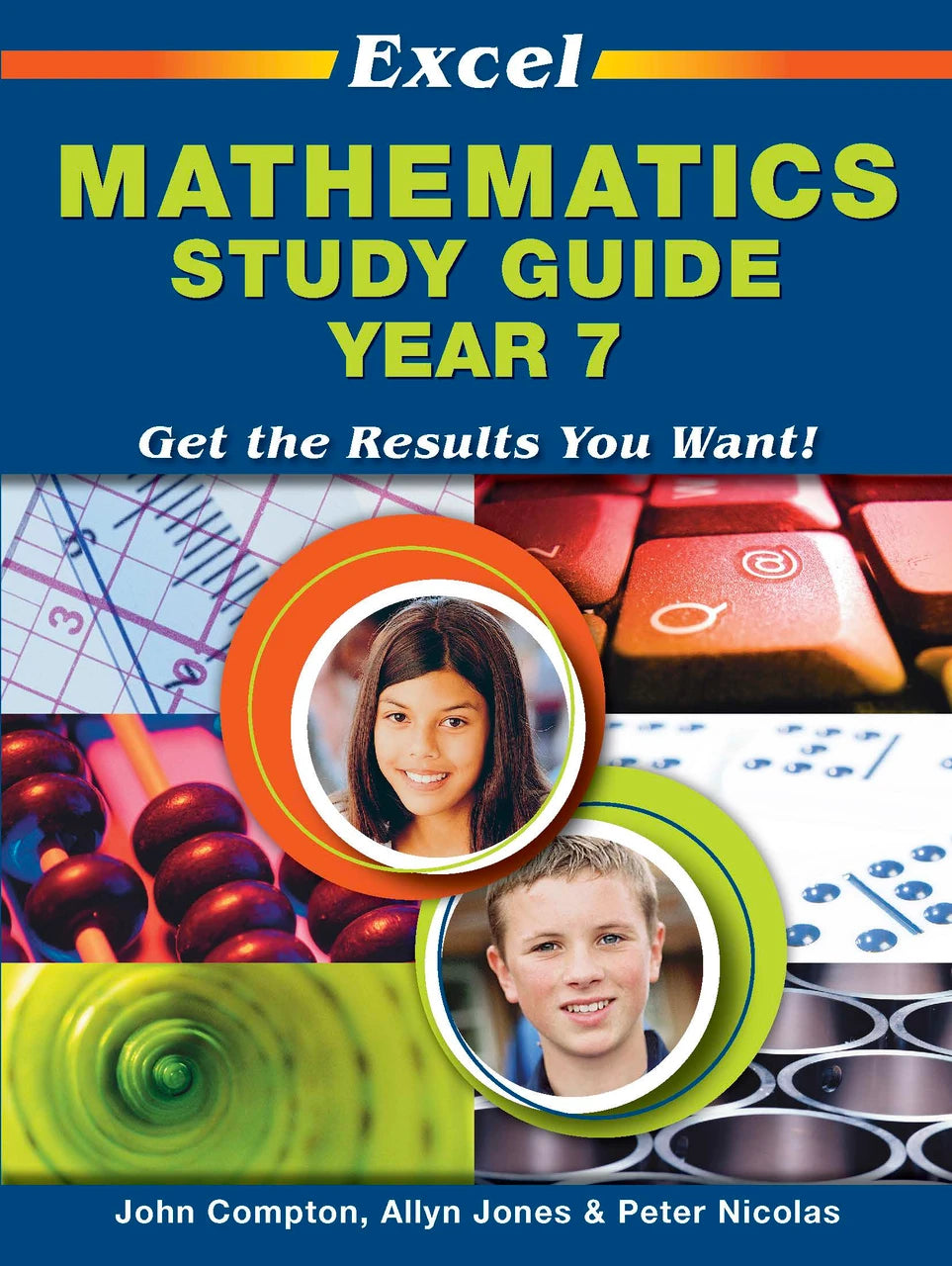 Front cover of Excel Study Guide Mathematics Year 7 from Pascal Press, shown as the main product image for this secondary school maths study guide