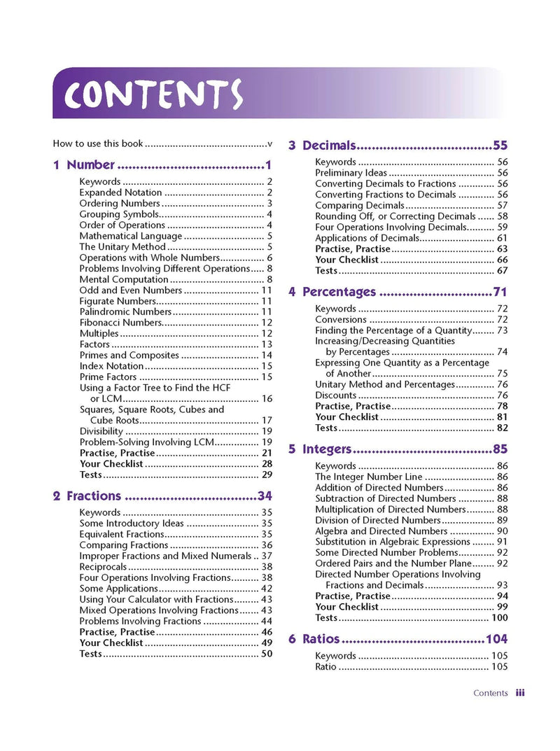 Sample interior page from Excel Study Guide Mathematics Year 7 as shown in the Pascal Press product gallery, giving a preview of the layout and content