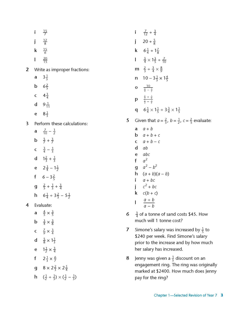 Sample interior page from Excel Study Guide Mathematics Year 8 as shown in the Pascal Press product gallery, giving a preview of the layout and content