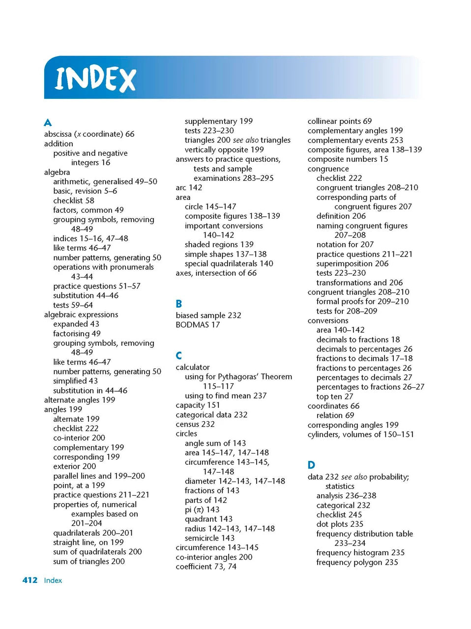 Sample interior page from Excel Study Guide Mathematics Year 8 as shown in the Pascal Press product gallery, giving a preview of the layout and content