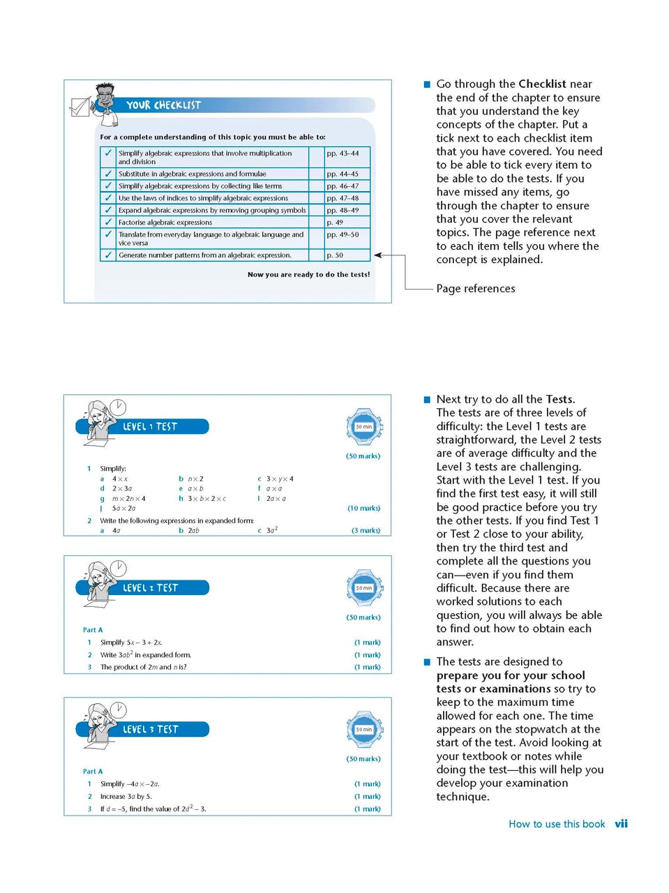 Sample interior page from Excel Study Guide Mathematics Year 8 as shown in the Pascal Press product gallery, giving a preview of the layout and content