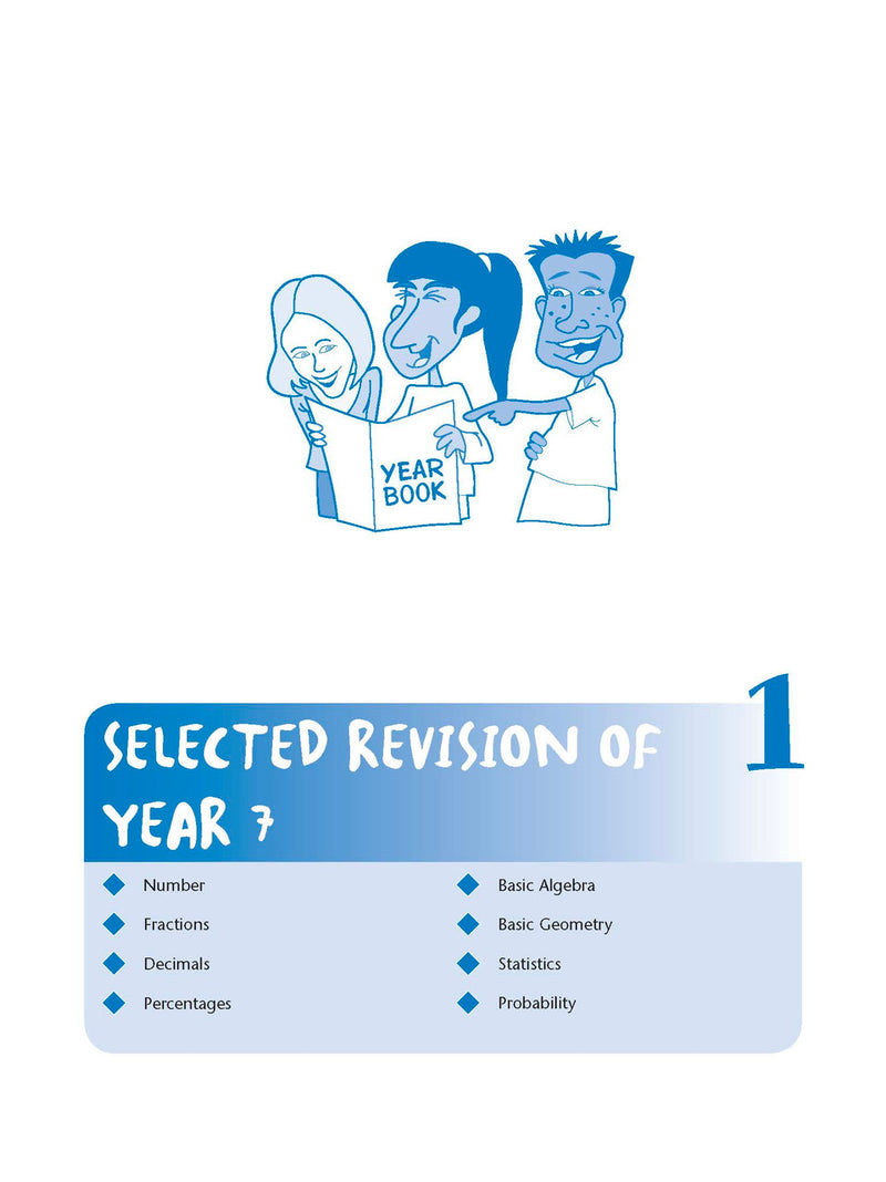 Sample interior page from Excel Study Guide Mathematics Year 8 as shown in the Pascal Press product gallery, giving a preview of the layout and content