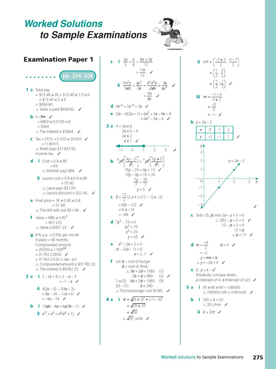 Sample interior page from Excel Study Guide Mathematics Years 9-10 as shown in the Pascal Press product gallery, giving a preview of the layout and content