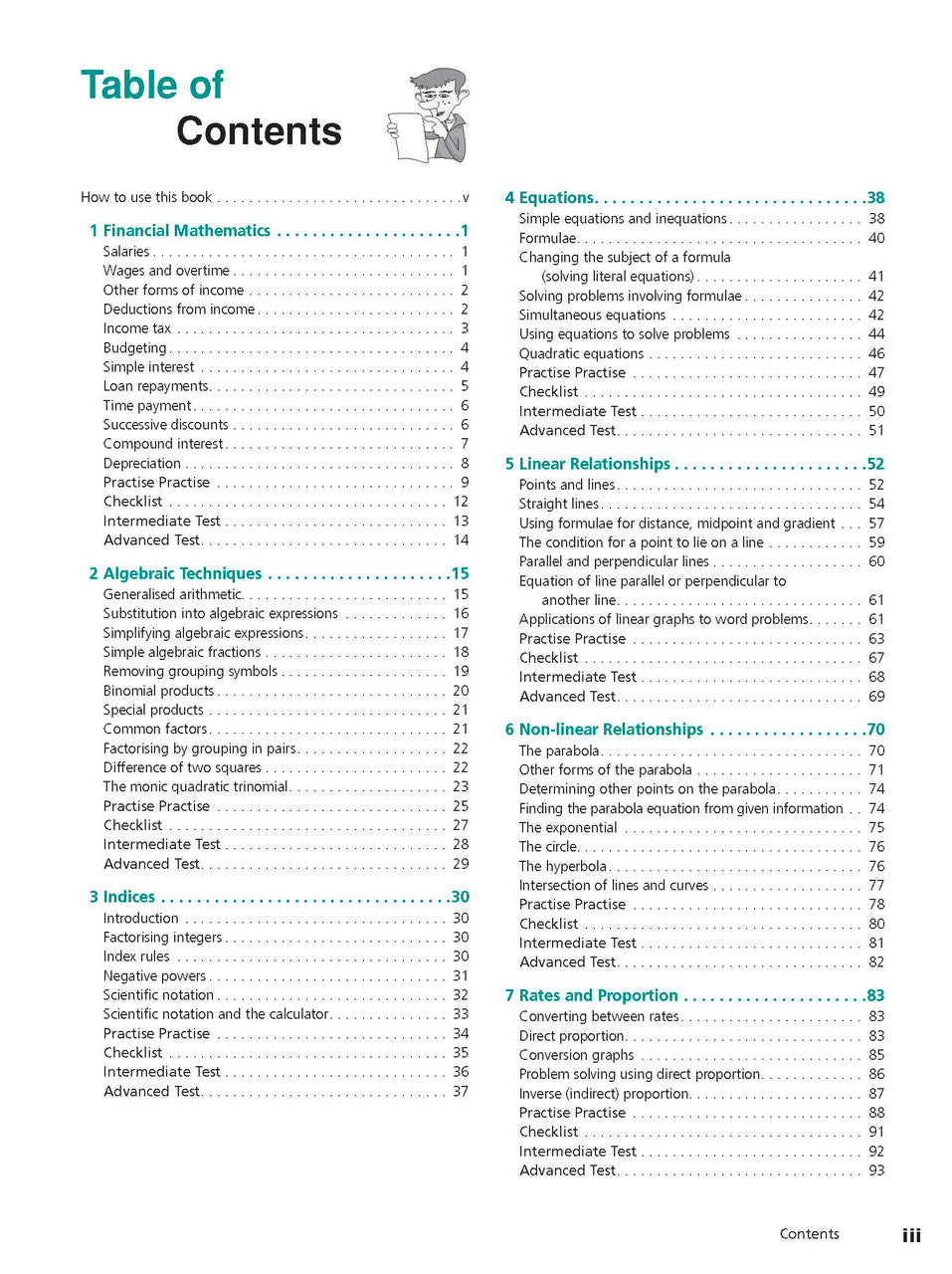 Sample interior page from Excel Study Guide Mathematics Years 9-10 as shown in the Pascal Press product gallery, giving a preview of the layout and content