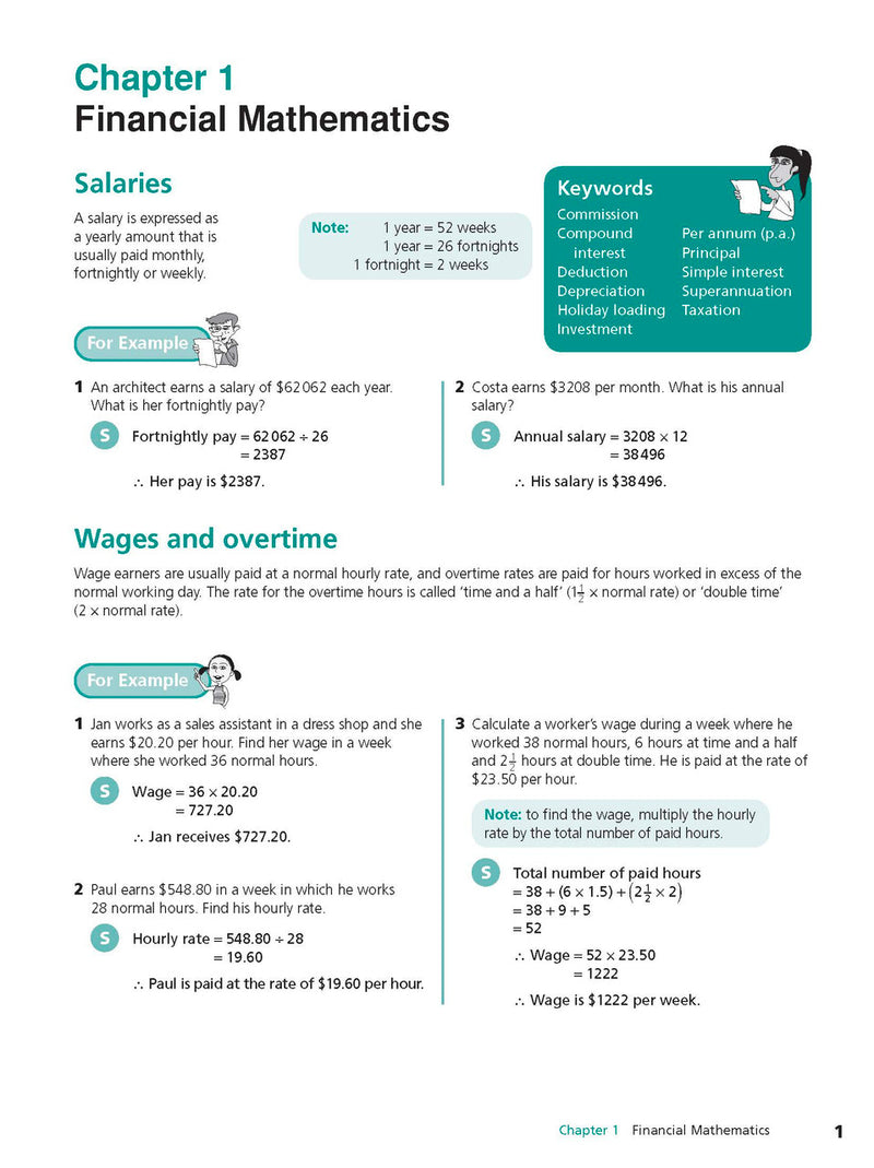 Sample interior page from Excel Study Guide Mathematics Years 9-10 as shown in the Pascal Press product gallery, giving a preview of the layout and content