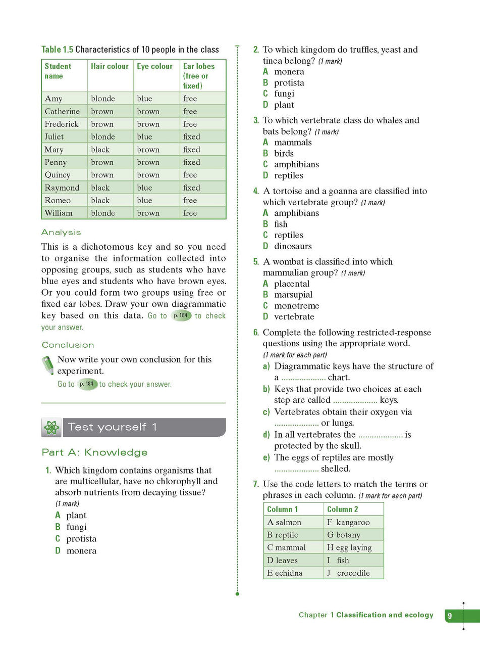 Sample interior page from Excel Study Guide Science Year 7 as shown in the Pascal Press product gallery, giving a preview of the layout and content