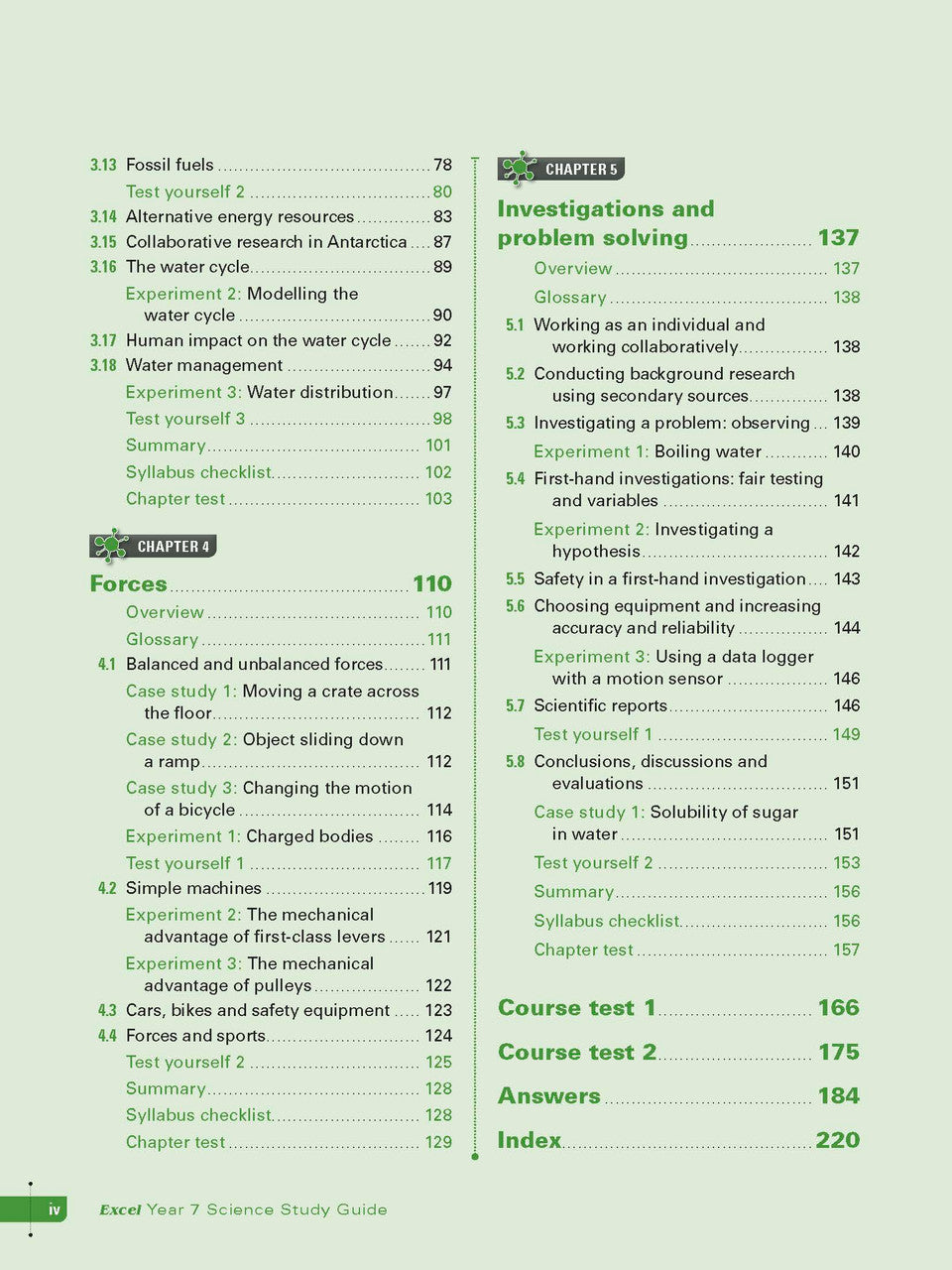 Sample interior page from Excel Study Guide Science Year 7 as shown in the Pascal Press product gallery, giving a preview of the layout and content