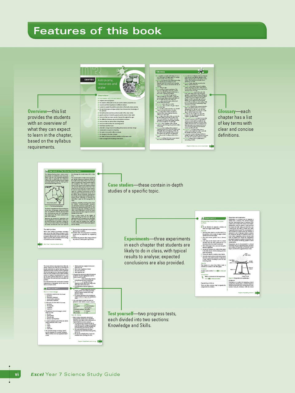 Sample interior page from Excel Study Guide Science Year 7 as shown in the Pascal Press product gallery, giving a preview of the layout and content