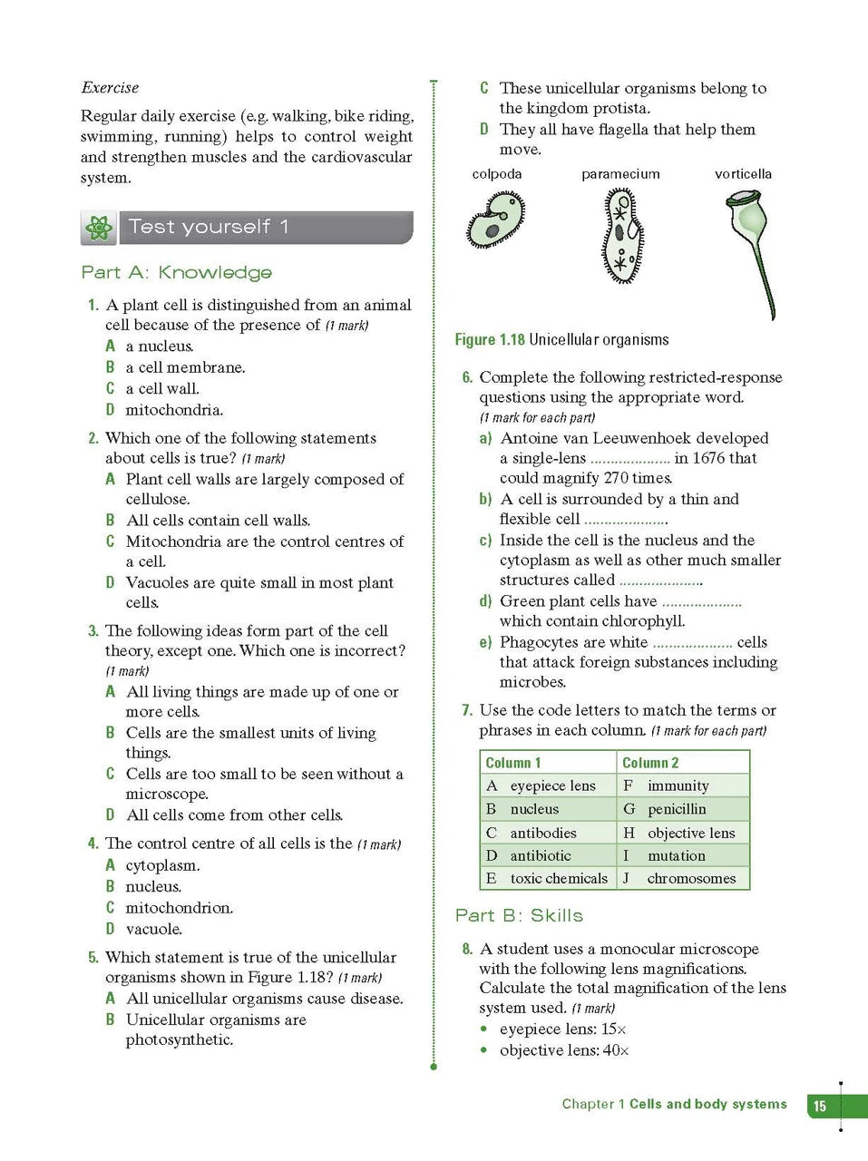 Sample interior page from Excel Study Guide Science Year 8 as shown in the Pascal Press product gallery, giving a preview of the layout and content