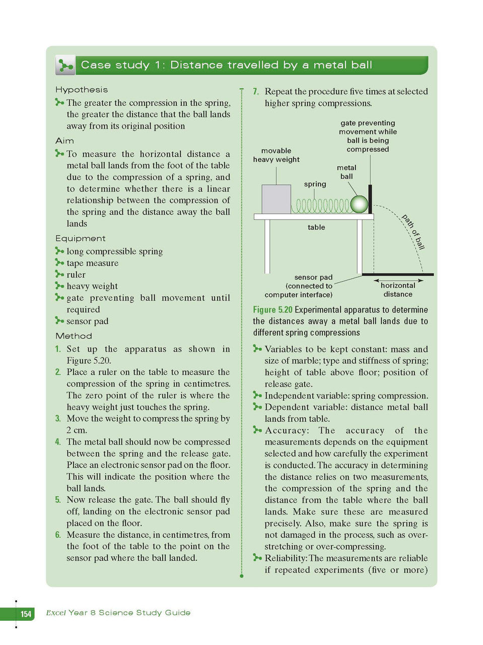Sample interior page from Excel Study Guide Science Year 8 as shown in the Pascal Press product gallery, giving a preview of the layout and content