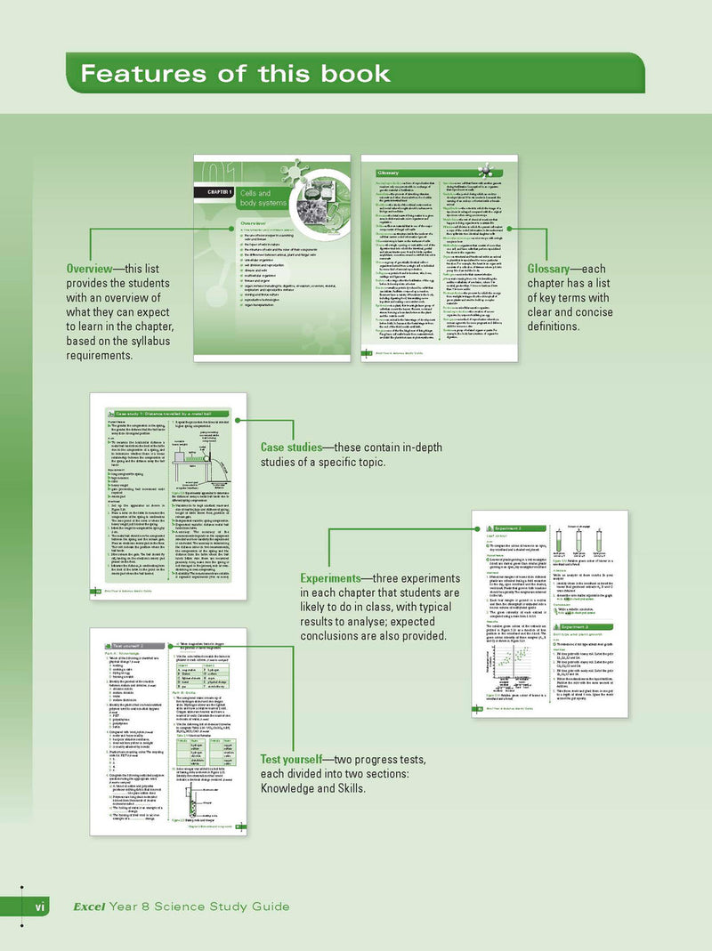 Sample interior page from Excel Study Guide Science Year 8 as shown in the Pascal Press product gallery, giving a preview of the layout and content